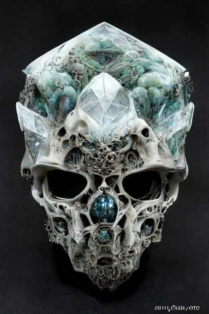 peridot color skull