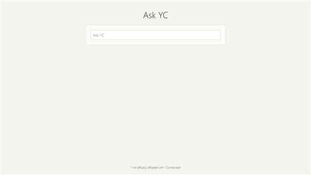 Ask YC