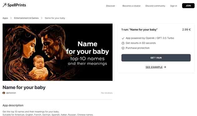 Name for your baby